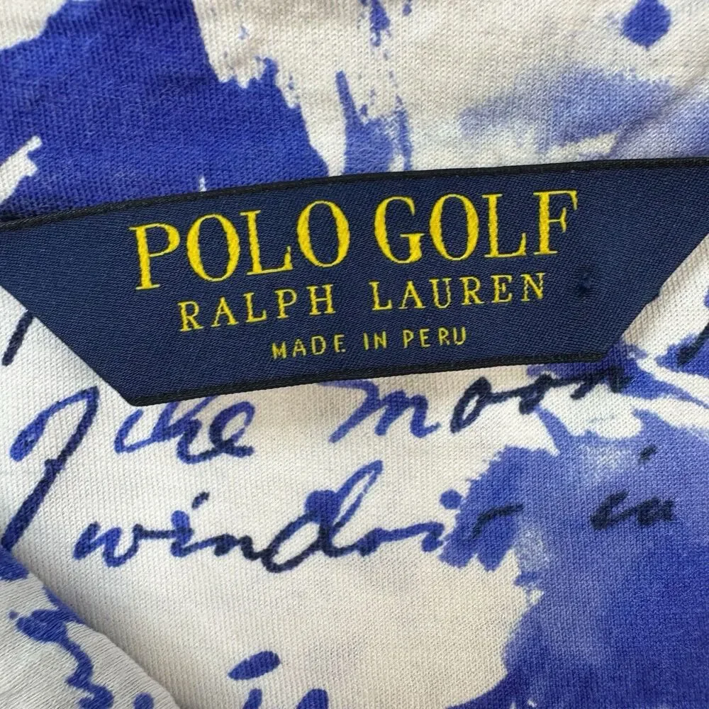 Ralph Lauren Polo Golf Shirt Mens Large British West Indies Special Script XL